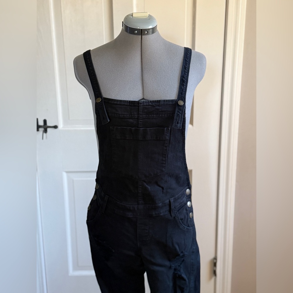 Guess Black Overalls